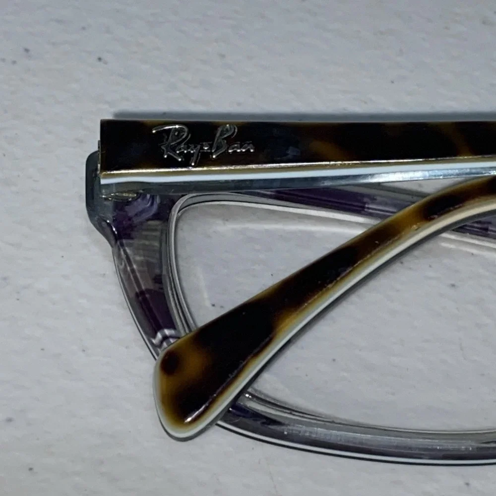 Ray Ban RB5255 Eyeglasses Glasses Frames Tortoise Brown Blue Full Rim 53-16-135